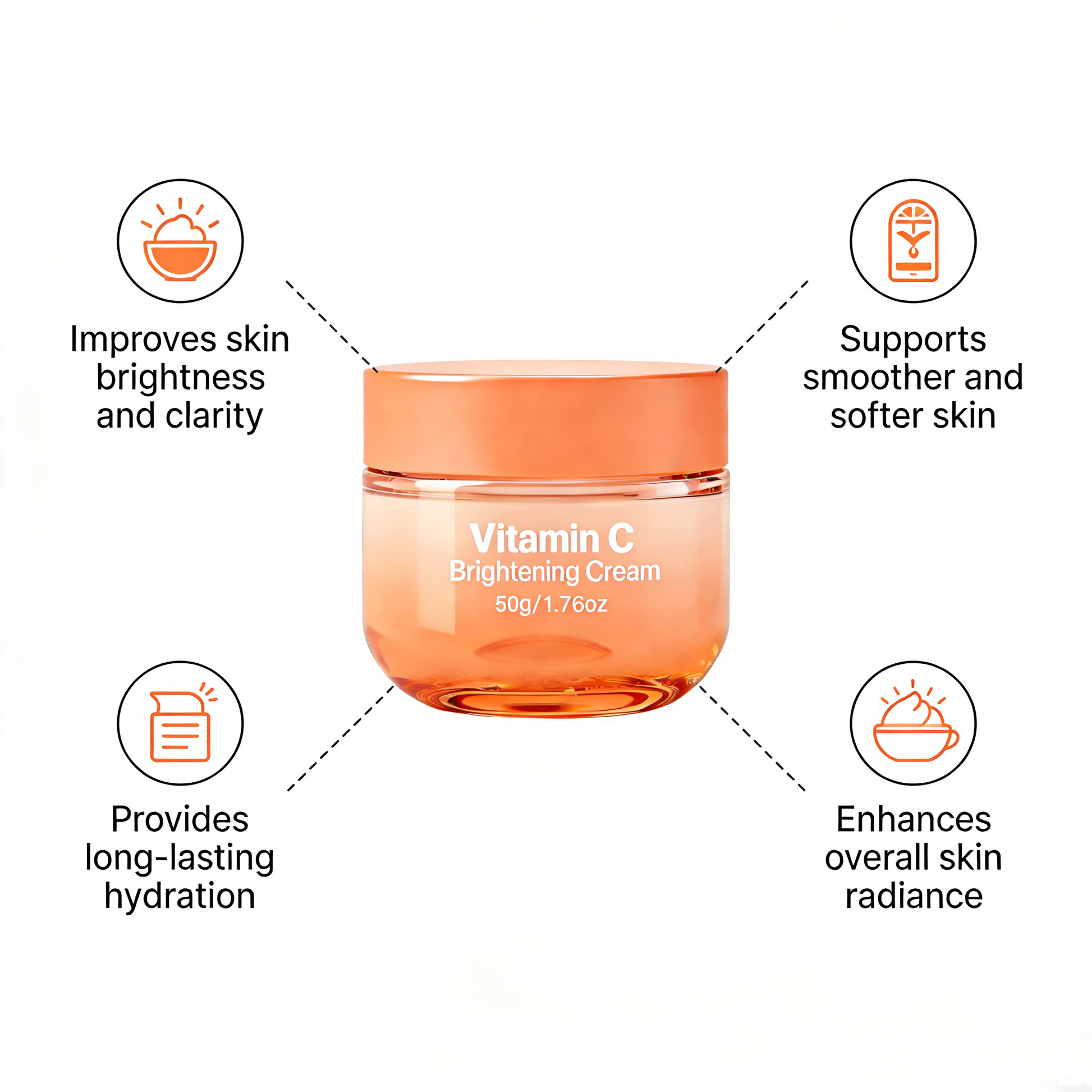Vitamin C face cream benefits for radiance moisture and even-looking tone