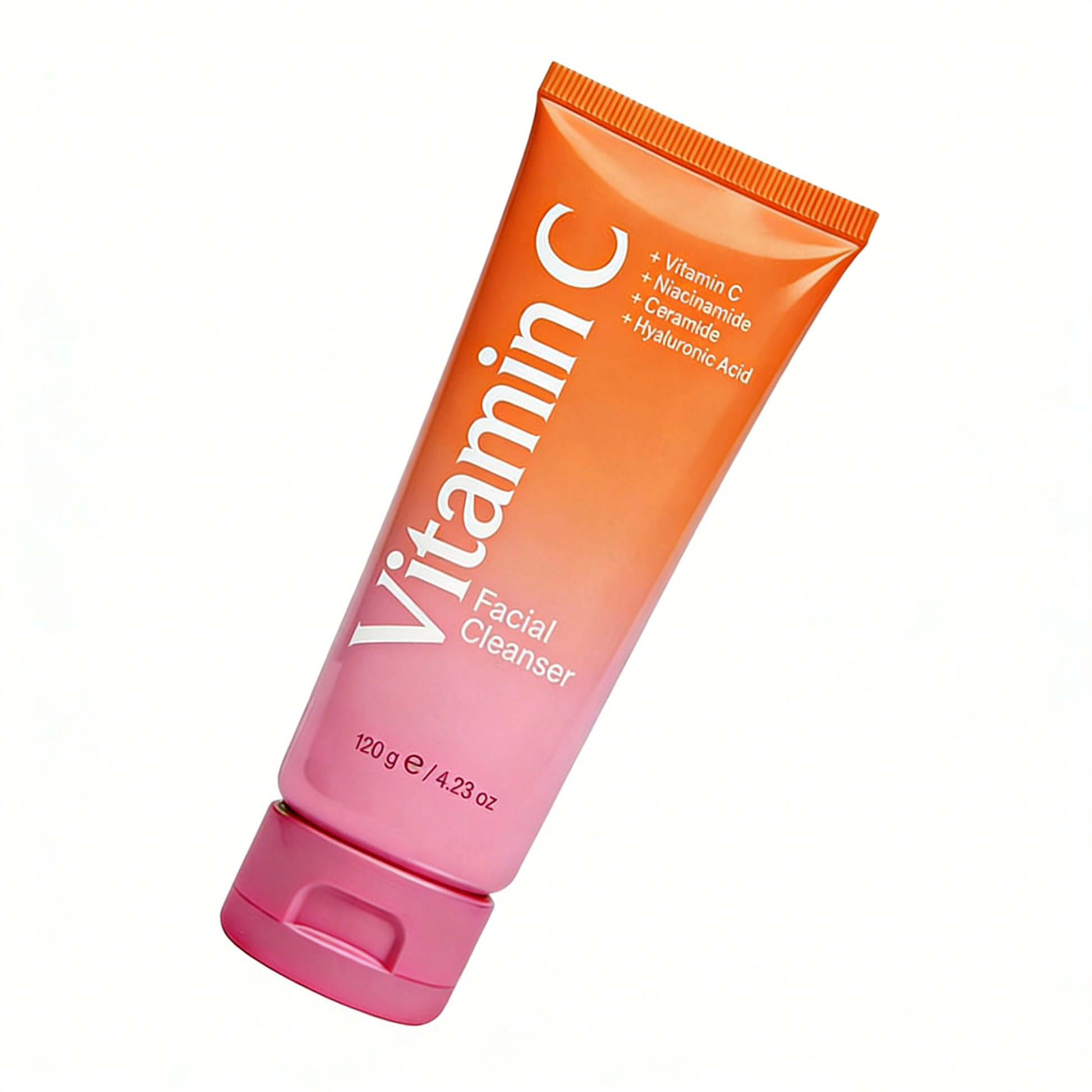 Vitamin C brightening facial cleanser for private label skincare brands